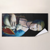 La Dame avec une mine, Léonard de Vinci (Serviette de bain)