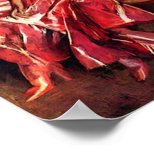 La dame Boldini en affiche rouge (Coin)