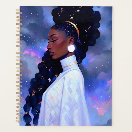 La Dame Cosmique Art Imaginaire Africain Américain (Devant)