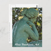 La dame dans la fontaine West Brookfield carte pos (Devant / Derrière)