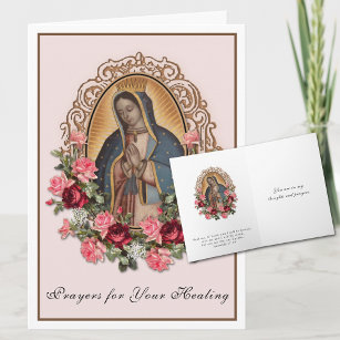 La Dame de Guadalupe pour carte de guérison