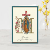 La Dame de Guadalupe pour carte de guérison (Fleur jaune)