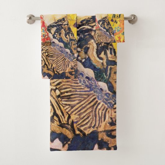 La Dame de Gustav Klimt avec un fan (En situation)