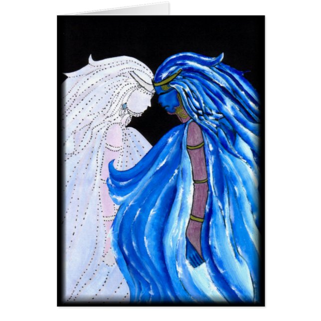 La Dame de la flamme bleue (Devant)