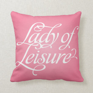 La Dame De Loisir 2 Coussin Réversible