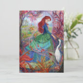 "La Dame des Highlands." Carte simple (Debout devant)