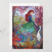 "La Dame des Highlands." Carte simple (Devant / Derrière)