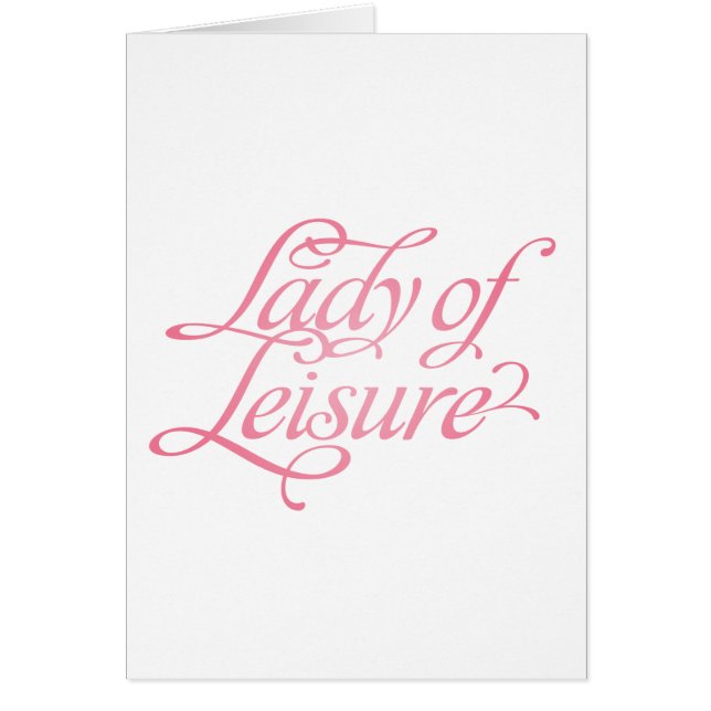 La Dame Du Loisir 2 (Devant)
