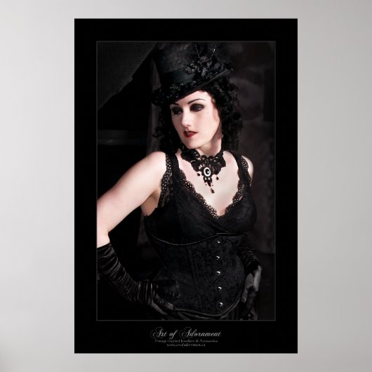 La Dame Noire - Afdruk Poster (Voorkant)