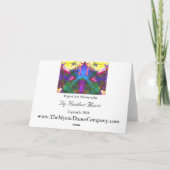La danse colore la carte de voeux (Dos)