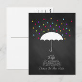 La danse dans la pluie Carte Postale Inspirationne (Devant / Derrière)