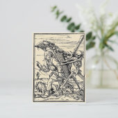 La Danse de la Mort, la carte postale du pédlar (Debout devant)