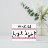 La danse déplace le Carte de visite (Debout devant)