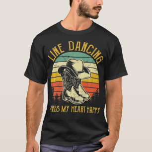 La Danse En Ligne Fait De Mon Coeur Un Bon Tshirt 