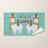 La de La du lama fa de Noël (Serviette à main)