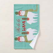 La de La du lama fa de Noël (Serviette à main)