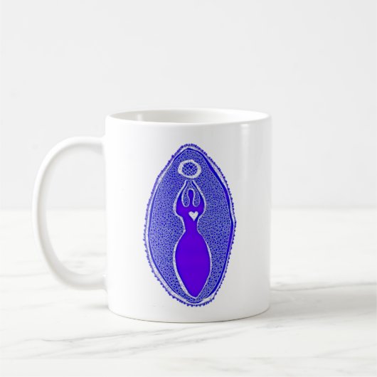 La déesse de Saraswati Yoni Art Mug (Gauche)