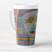La déesse égyptienne ancienne Latte Mug (Angle gauche)