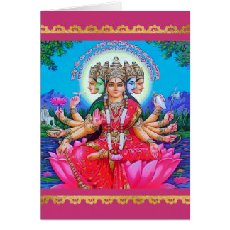 La déesse Gayatri Devi Veda Mata Deity