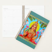 La déesse Lakshmi Eléphants blancs Diwali Peinture (Devant avec enveloppe)