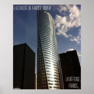 La Défense, Frankrijk - Électricité de France Towe Poster