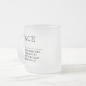 La définition de la Mug Frosted Peace (Devant gauche)