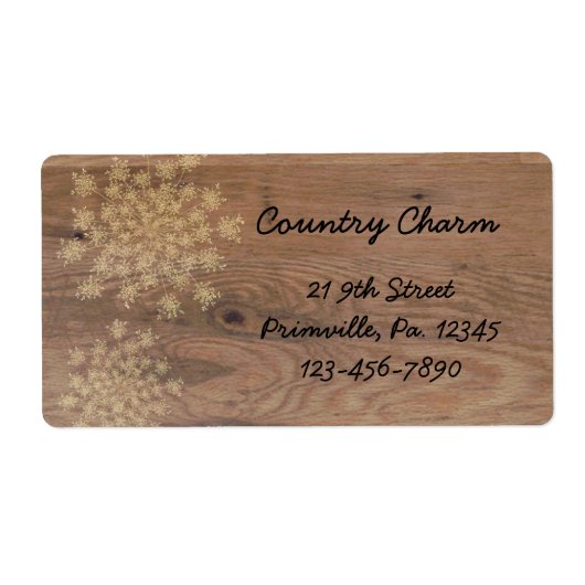 La dentelle de la reine Anne sur le Étiquette en b (Devant)