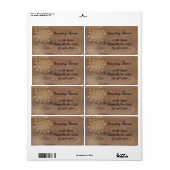 La dentelle de la reine Anne sur le Étiquette en b (Feuille entière)