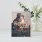 La dentellière de Johannes Vermeer Carte postale (Debout devant)