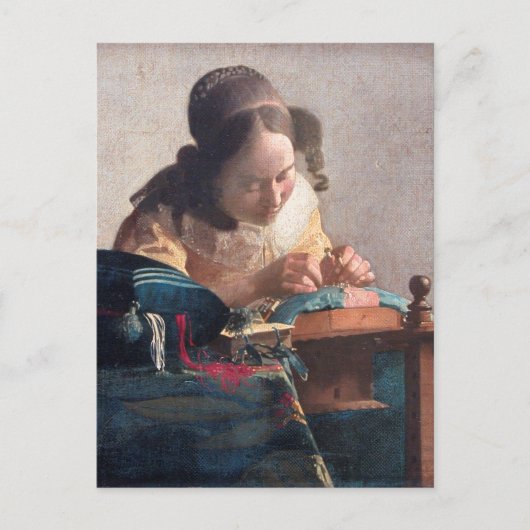 La dentellière de Johannes Vermeer Carte postale (Devant)