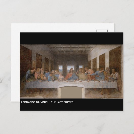 La Dernière carte postale de la soupe Leonardo Da (Devant / Derrière)