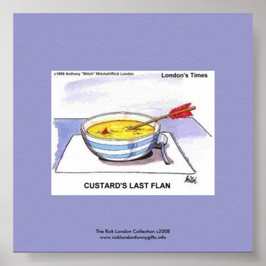 La dernière flan drôle de Custard Affiche de dessi (Devant)