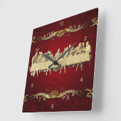 La Dernière horloge murale en acrylique du souper (Angle)