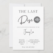 La dernière invitation de bachelorette de mariage  (Devant)