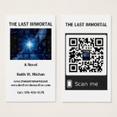 La Dernière lumière immortelle Carte de visite Ver (Devant & derrière)