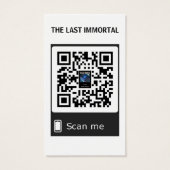 La Dernière lumière immortelle Carte de visite Ver (Dos)