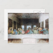 La Dernière soupe par carte postale Da Vinci (Devant / Derrière)