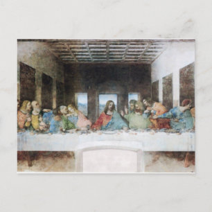 La Dernière soupe par carte postale Da Vinci
