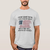 La destruction de l'Amérique - T-shirt drapeau amé (Devant)