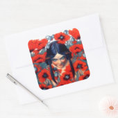 La Destruction Vierkante Sticker (Envelop)