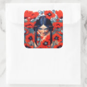 La Destruction Vierkante Sticker (Tas)