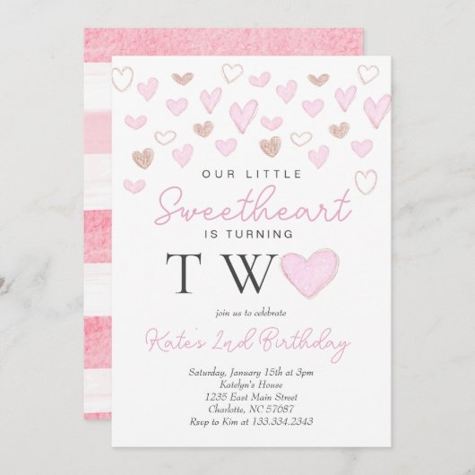 La deuxième invitation de Saint Valentin (Devant / Derrière)