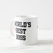 La deuxième meilleure Mug personnalisable Boss du  (Devant gauche)