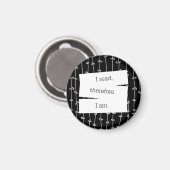 La devise du ver de livre frigo aimant (Recto/Verso)