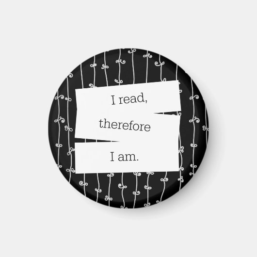 La devise du ver de livre frigo aimant (Devant)