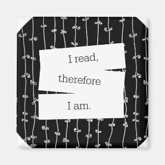 La devise du ver de livre frigo aimant