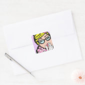 La-Di-Da Lady Pop Art Stickers (Envelop)