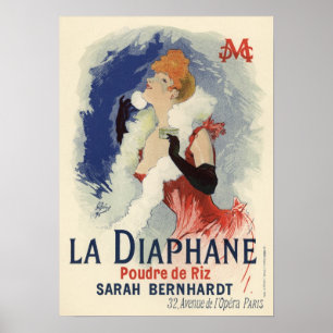La Diaphane door Jules Chéret Poster