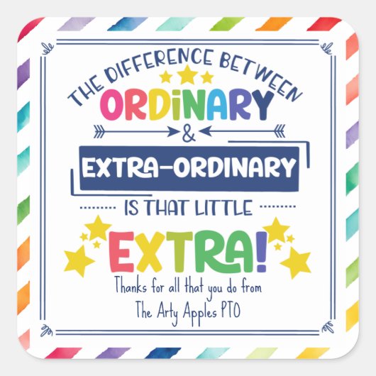 la différence entre un autocollant ordinaire (Devant)