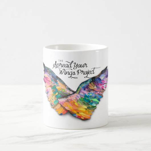 La diffusion votre projet d'ailes - tasse de café (Centre)